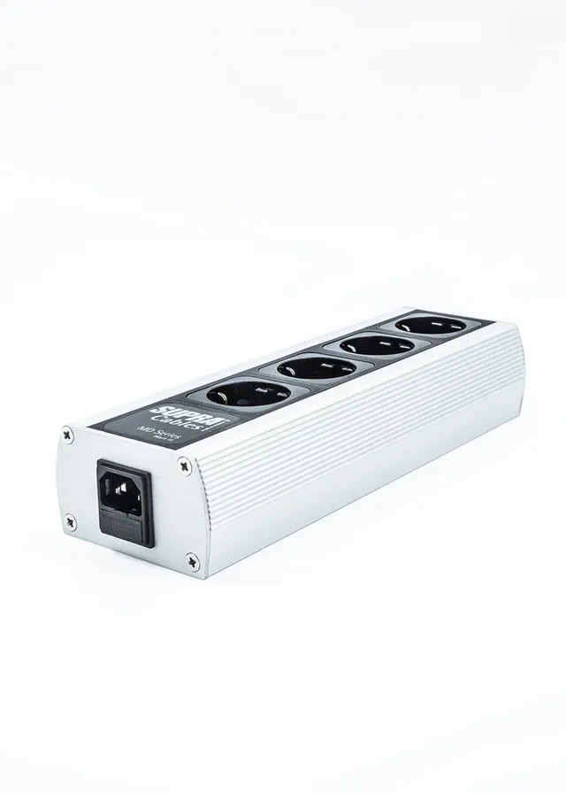supra-mains-block-md04-eu-netzleiste-4-fach-schuko-hifi-filter image 1