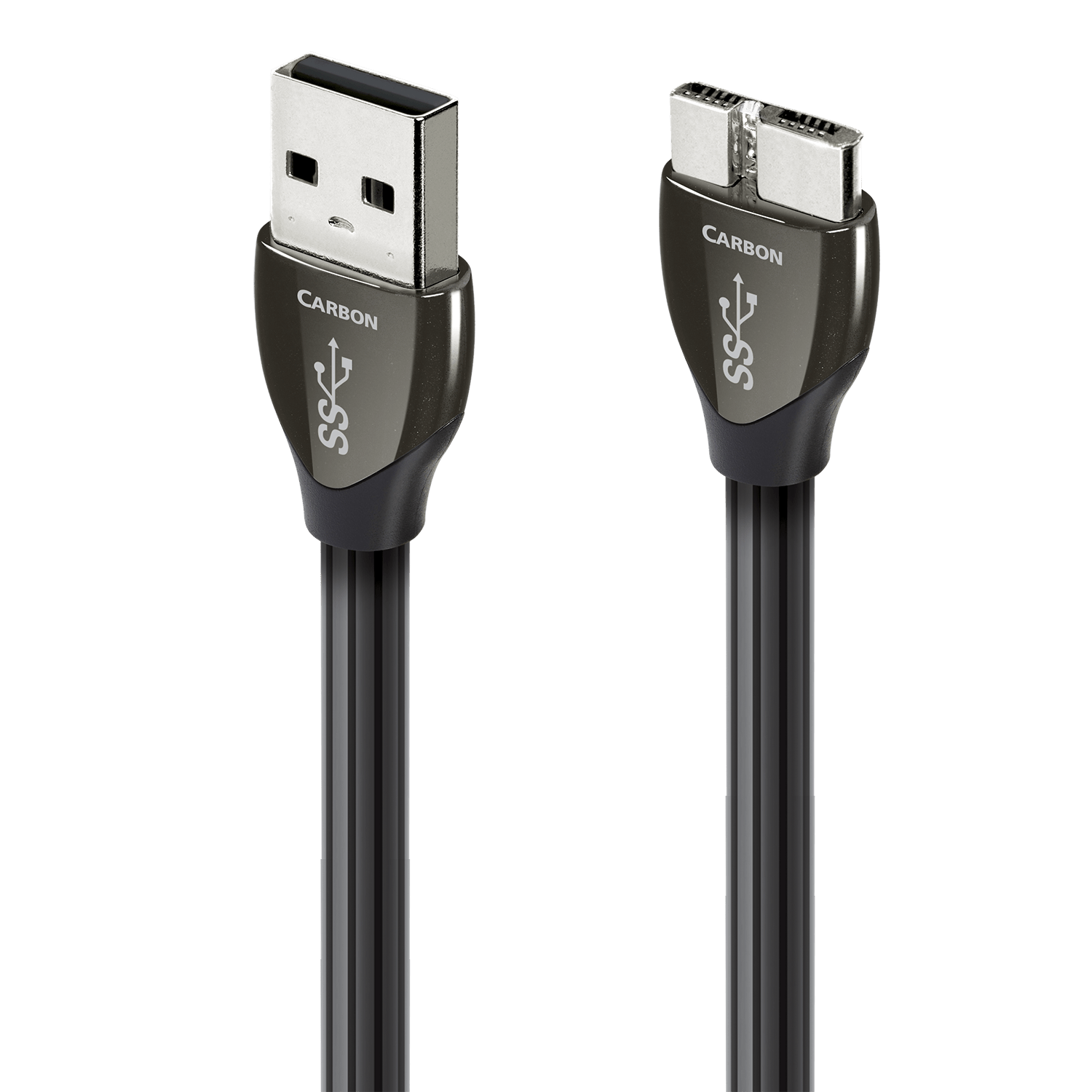 audioquest-carbon-usb-kabel-usb-a-auf-micro-b-3-0-silber image 1