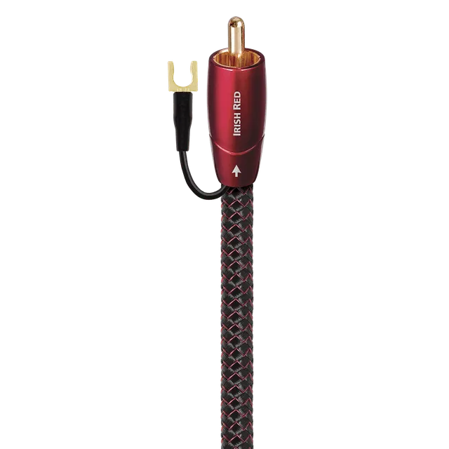 audioquest-irish-red-rca-subwooferkabel-2-m-silber-kupfer image 1