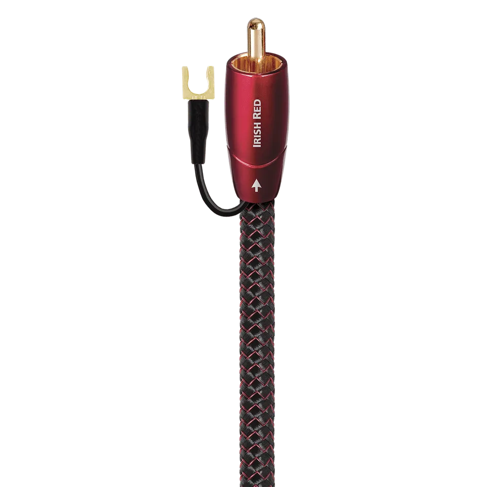 audioquest-irish-red-rca-subwooferkabel-2-m-silber-kupfer image 1