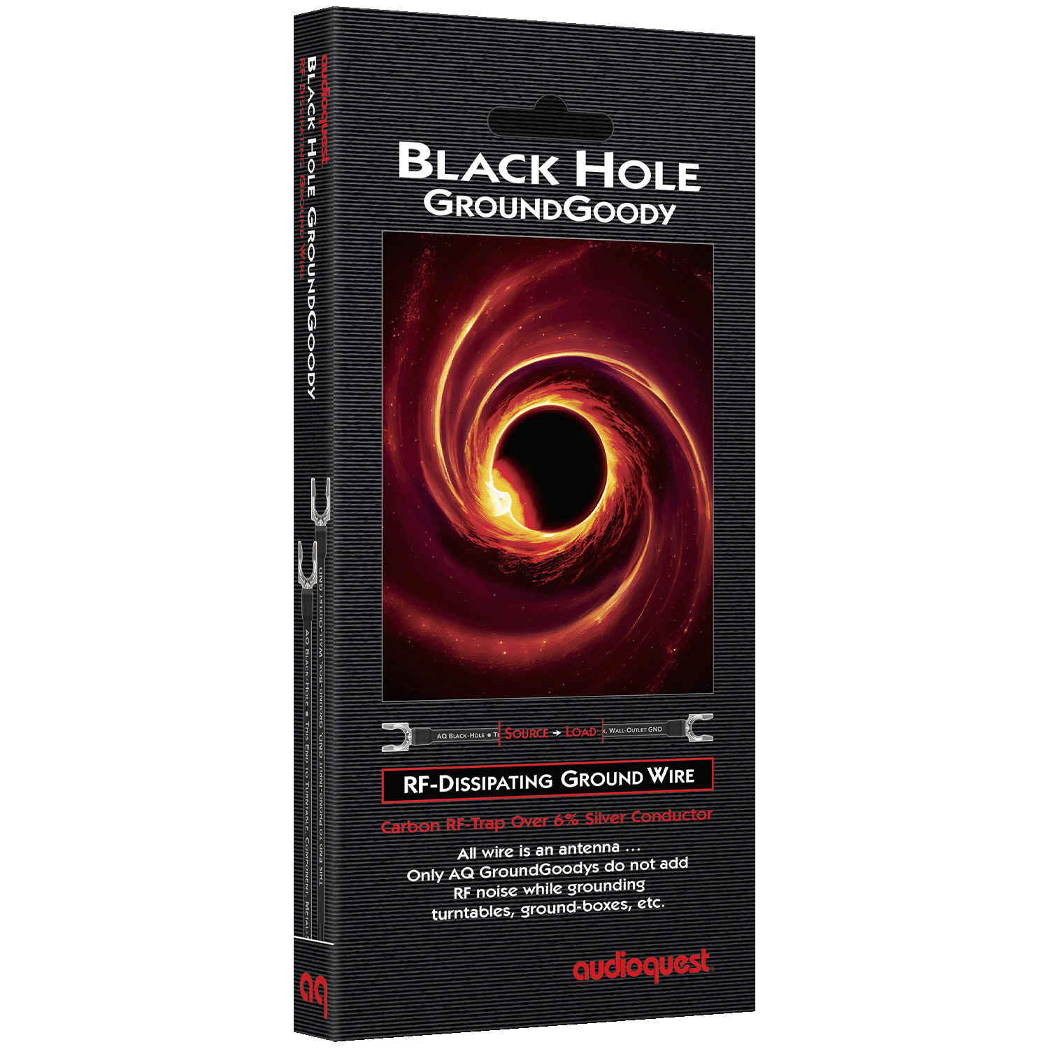 audioquest-black-hole-groundgoody-massekabel-0-75m-silber image 2