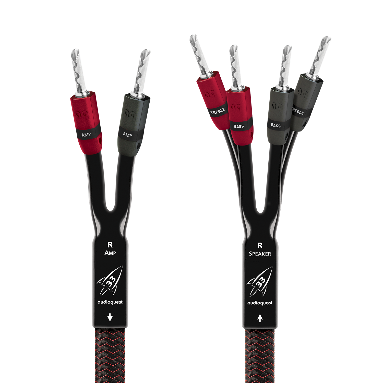 audioquest-rocket-33-single-biwire-lautsprecherkabel-3-m-paar image 1