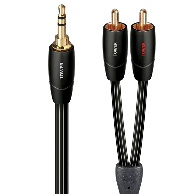audioquest-tower-3-5mm-auf-cinch-kabel-1-m-kupfer image 1