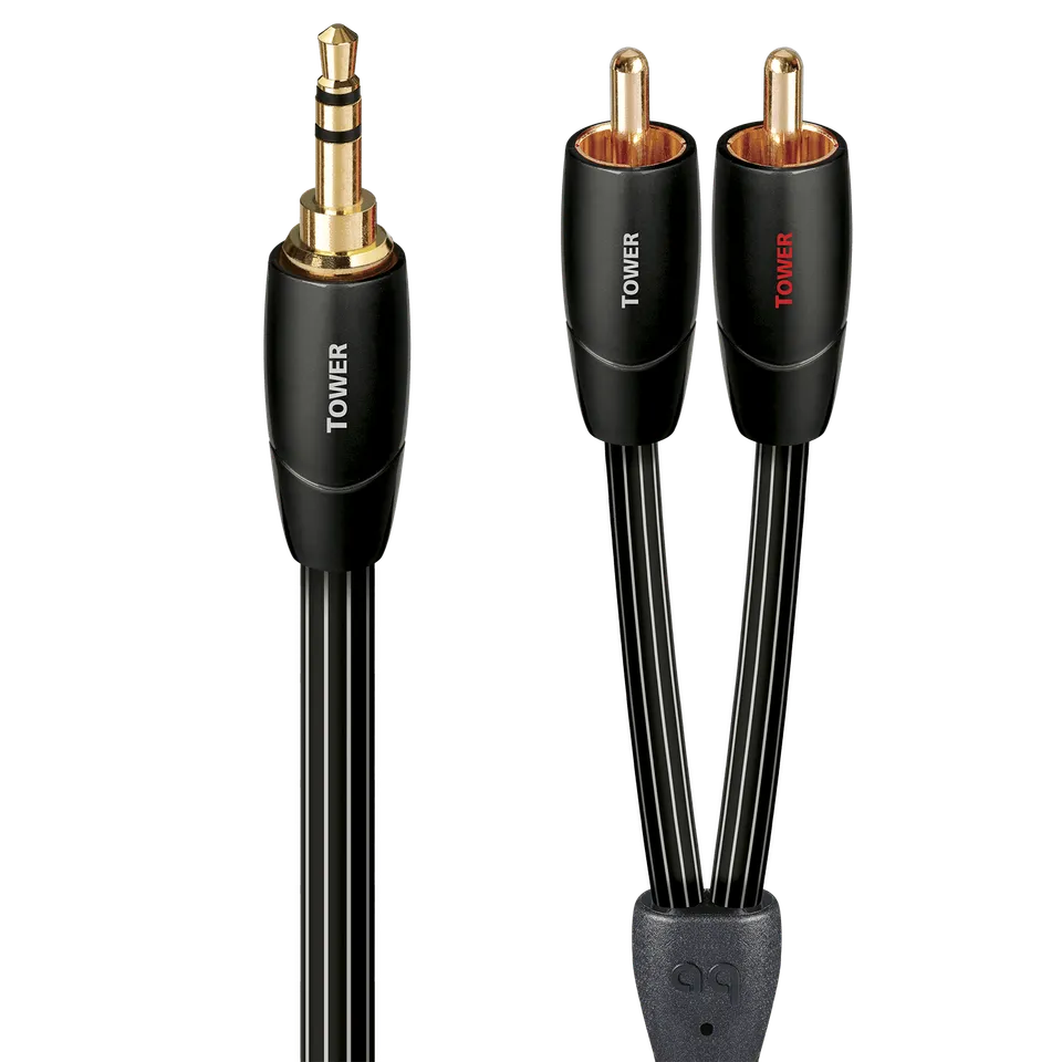 audioquest-tower-3-5mm-auf-cinch-kabel-1-m-kupfer image 1
