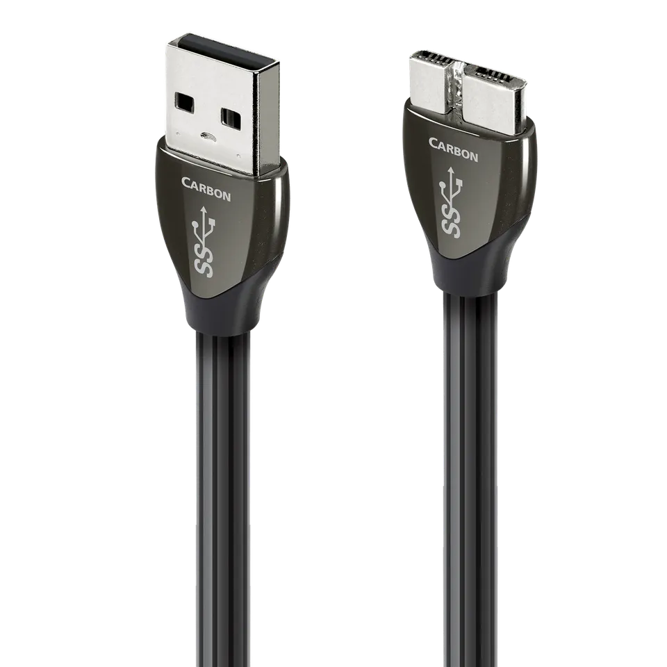 audioquest-carbon-usb-kabel-usb-a-auf-micro-b-3-0-silber image 1