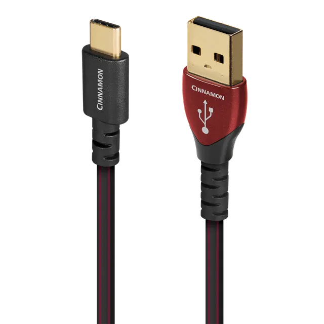 audioquest-cinnamon-usb-c-auf-a-kabel-1-25-silber image 1