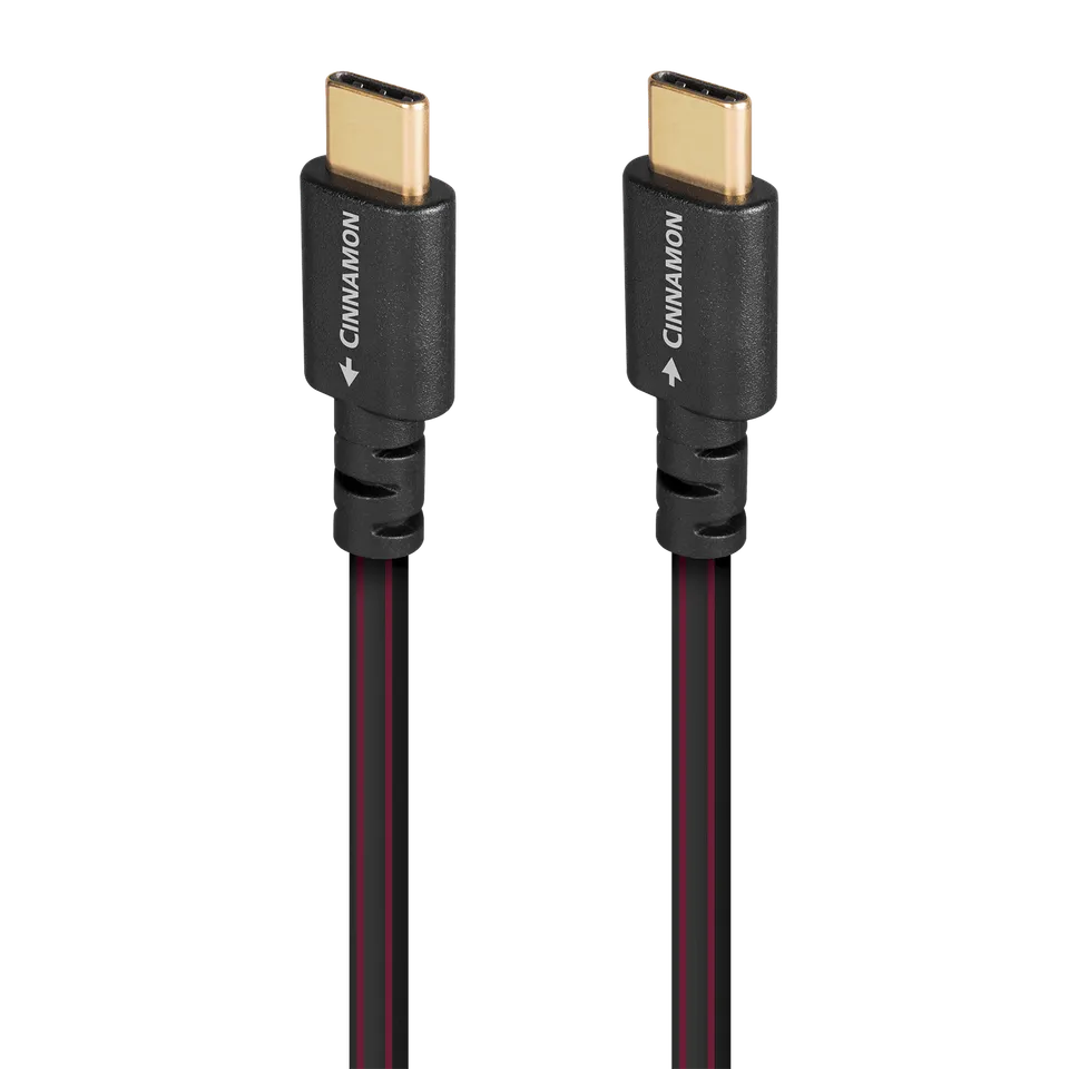 audioquest-cinnamon-usb-c-auf-c-kabel-versilbert-0-75-m image 1