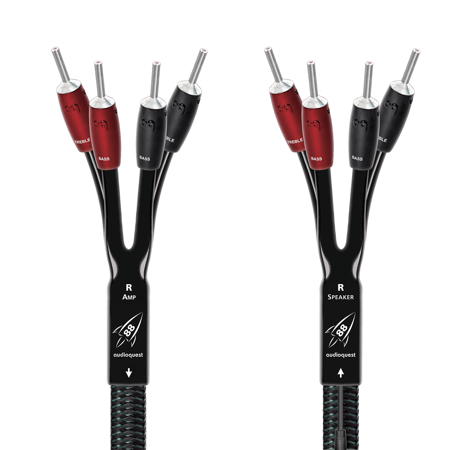 audioquest-rocket-88-lautsprecherkabel-single-biamp-2-4-m-kupfer image 1