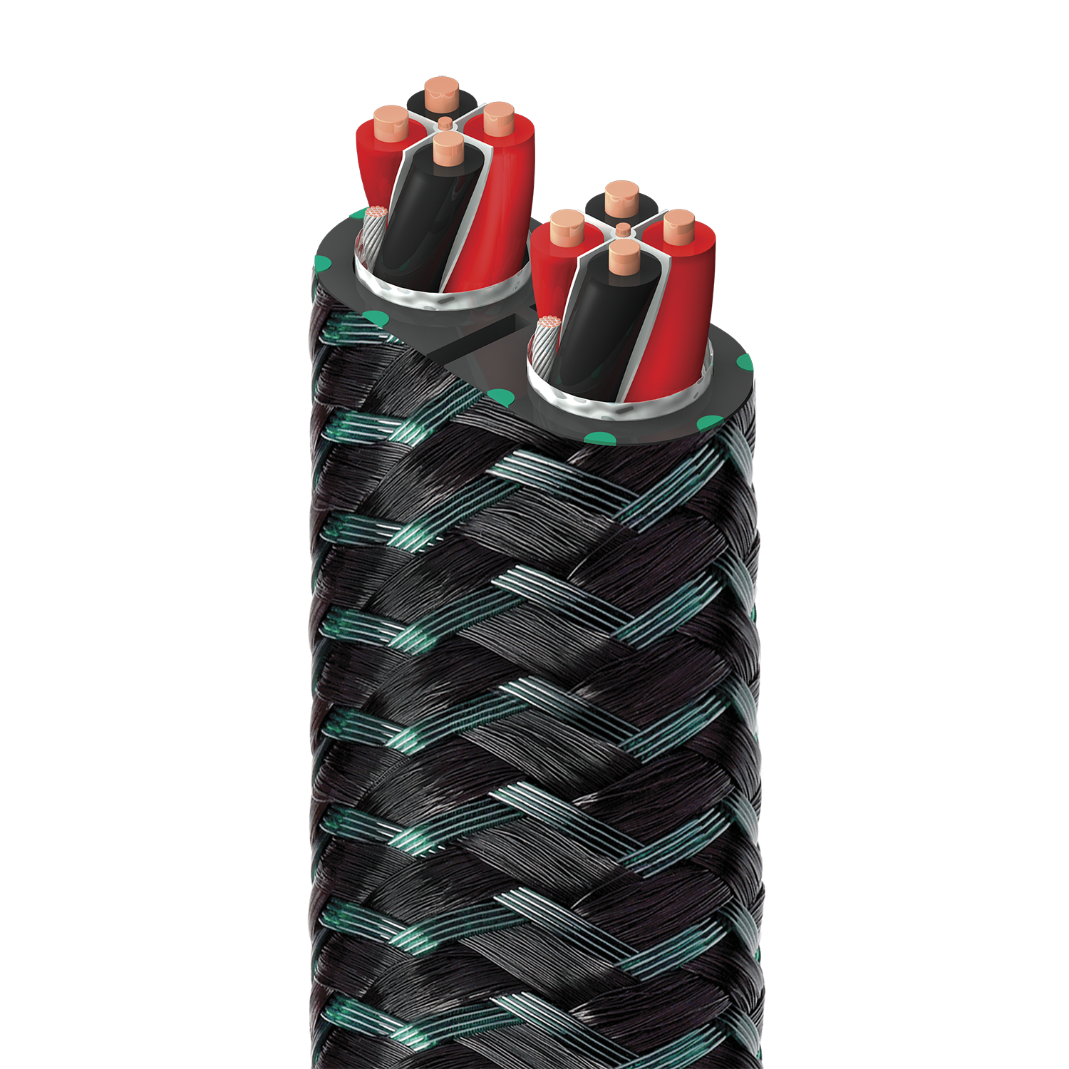 audioquest-rocket-88-lautsprecherkabel-50m-gr-n-schwarz-nylon image 2
