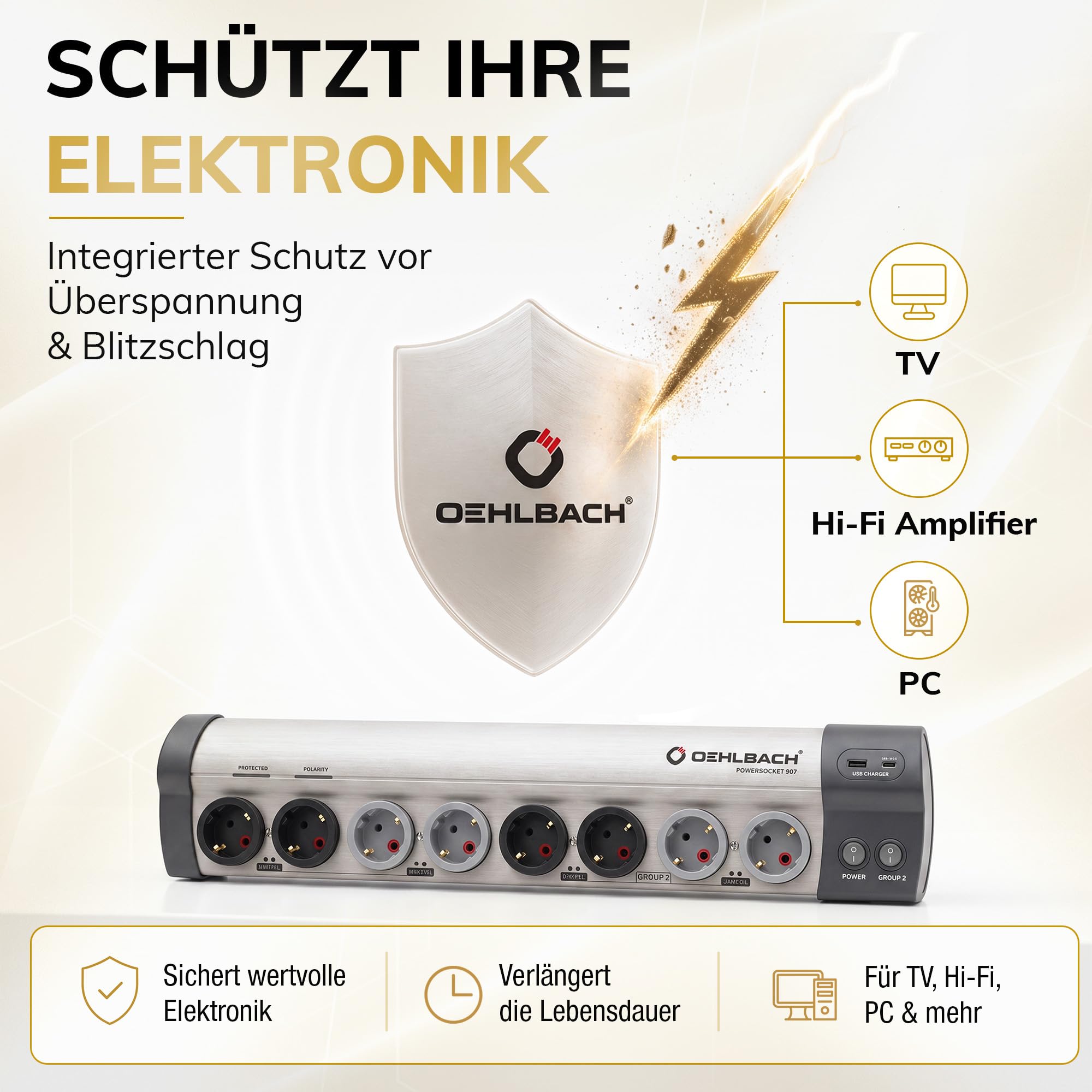 oehlbach-powersocket-907-mkii-netzleiste-usb-c-65w-aluminium image 5