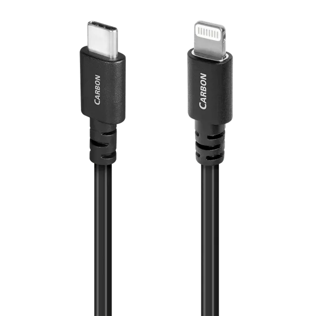 audioquest-carbon-usb-a-auf-lightning-kabel-versilbert image 1