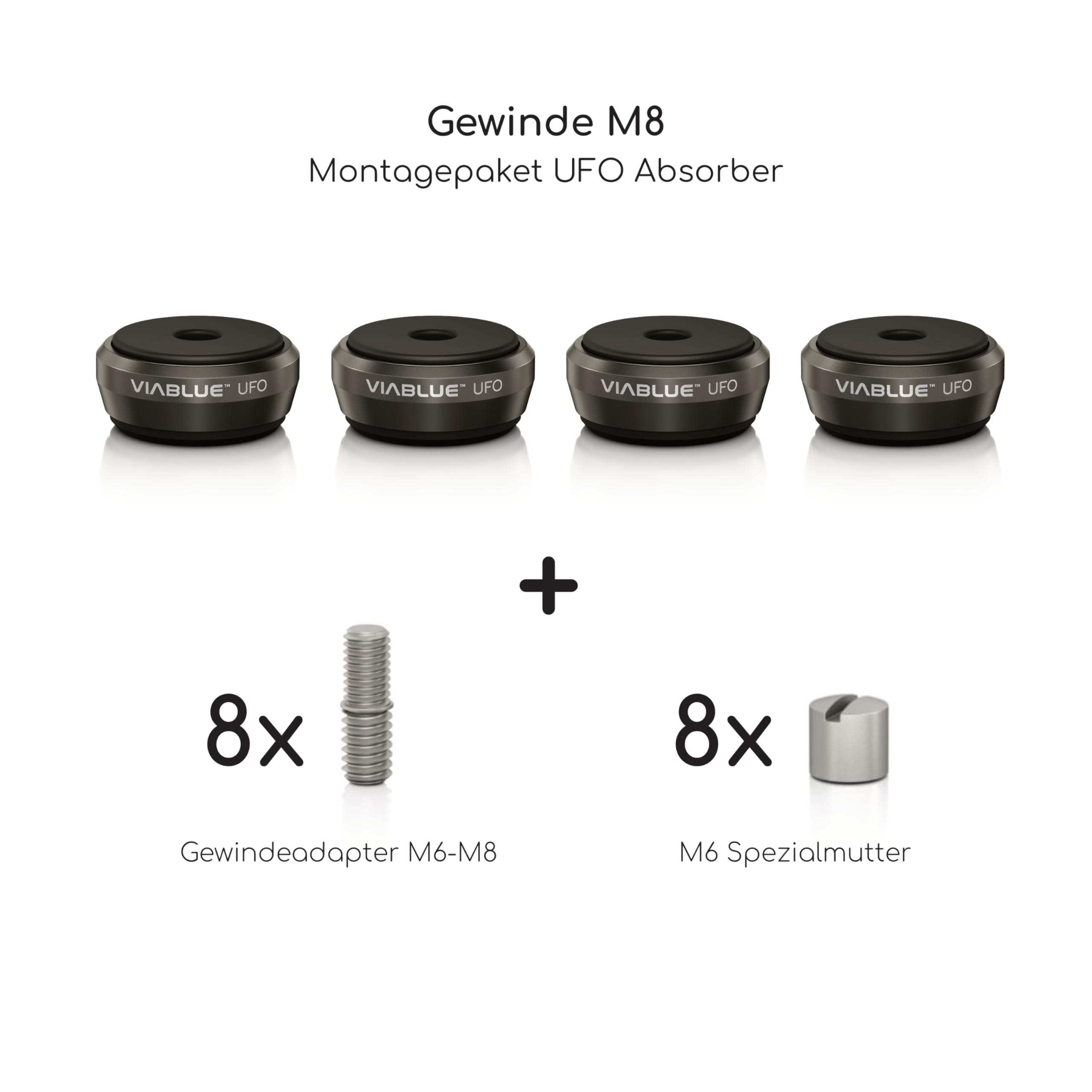 viablue-ufo-absorber-schwarz-4er-set-lautsprecher image 5