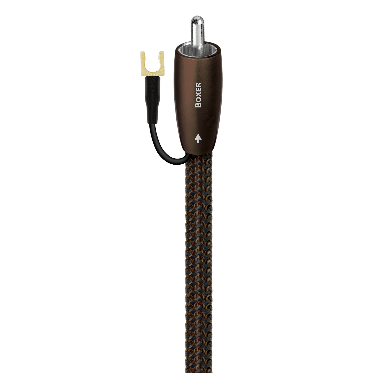 audioquest-boxer-rca-subwooferkabel-2-m-mit-silber image 1