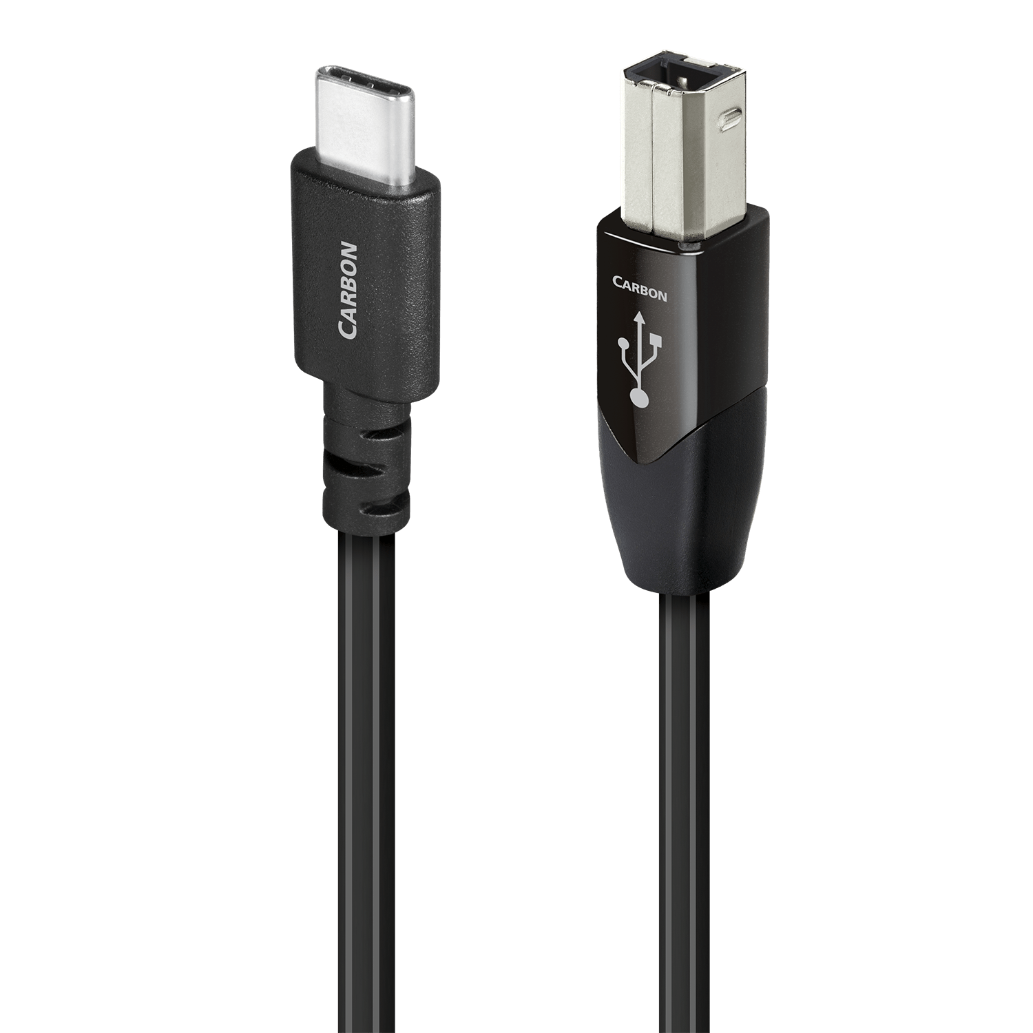 audioquest-carbon-usb-c-auf-usb-b-kabel-silber-f-r-dac-audio image 1
