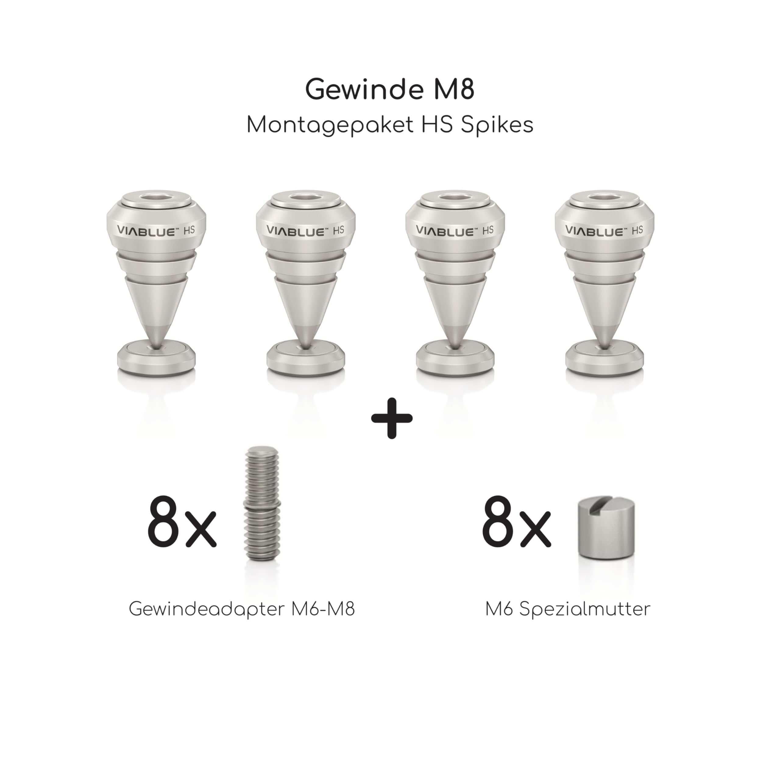 viablue-hs-spikes-lautsprecherf-e-silber-4er-set image 4