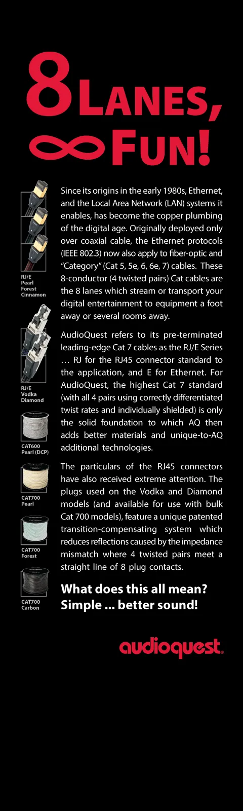 audioquest-pearl-8-lanes-ethernet-demo-display-netzwerkkabel image 1