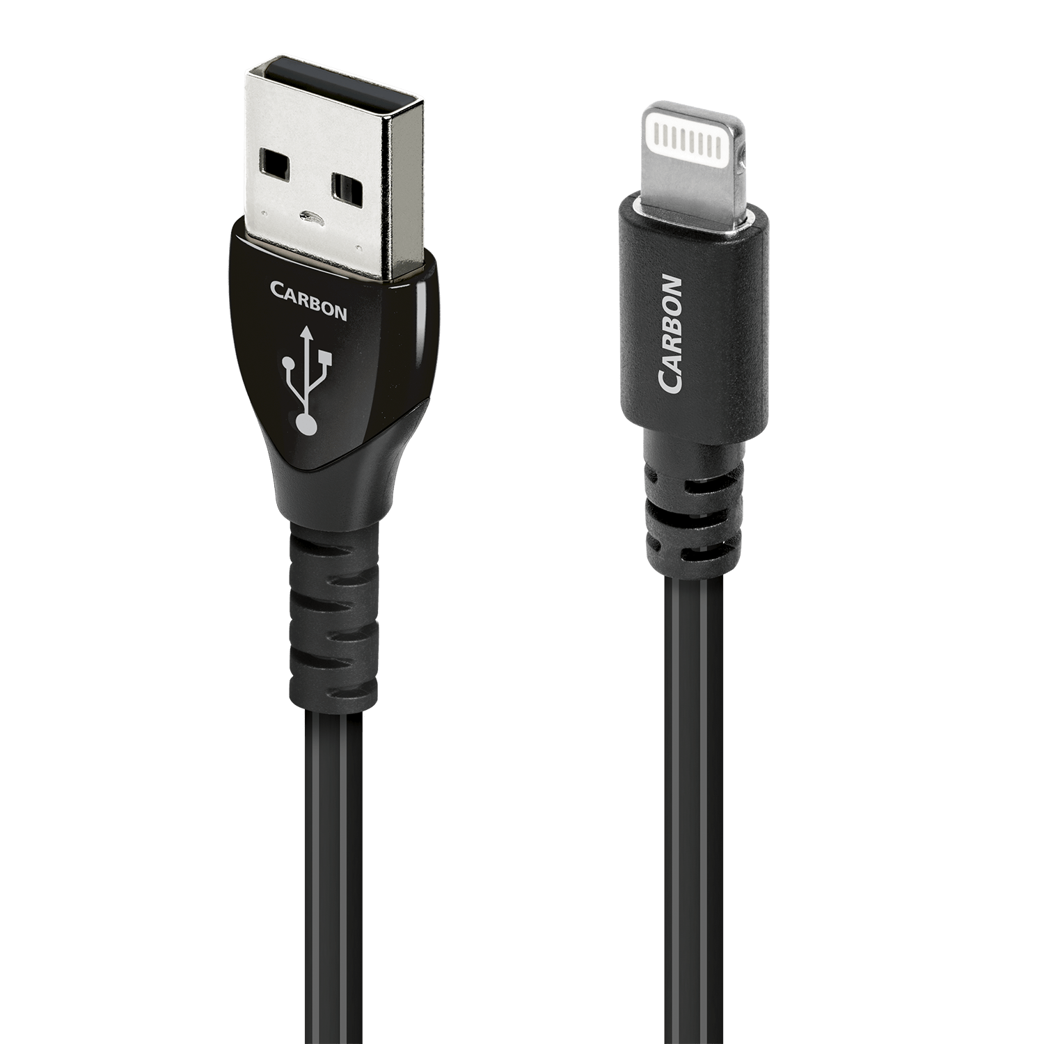audioquest-carbon-usb-a-lightning-kabel-0-75-m-5-silber image 1
