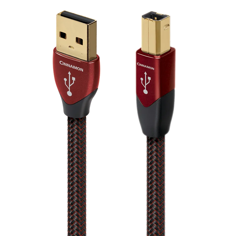 audioquest-cinnamon-usb-a-auf-b-kabel-silber-1-25 image 1
