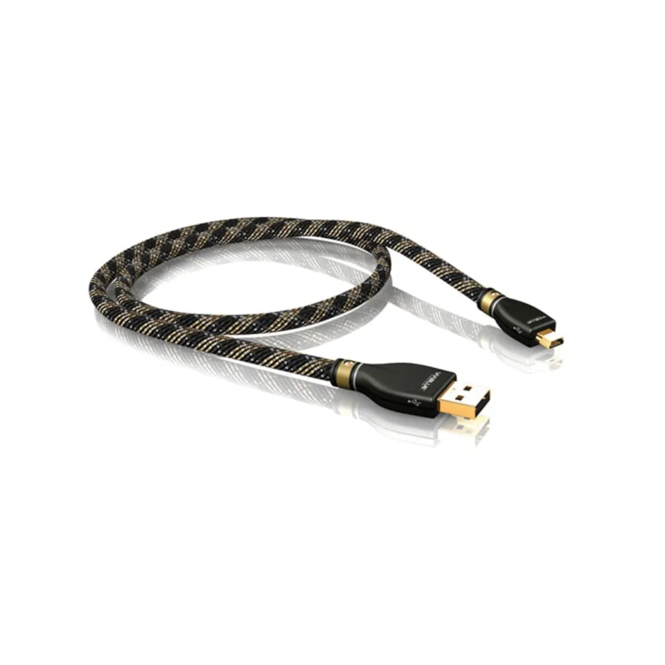 viablue-kr-2-silver-usb-kabel-a-mini-b-0-5m-versilbert image 1
