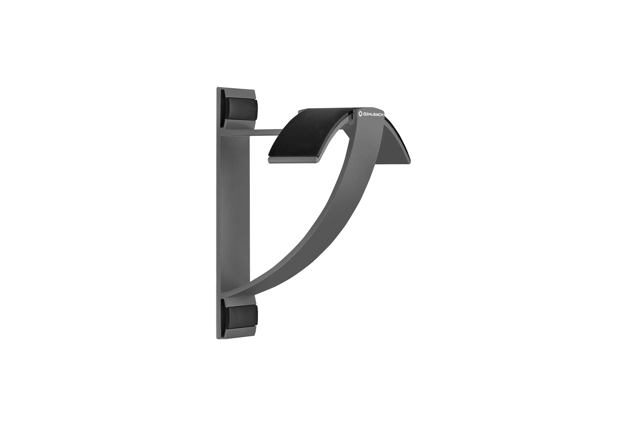 oehlbach-alu-style-w1-wandhalterung-anthrazit-aluminium image 1