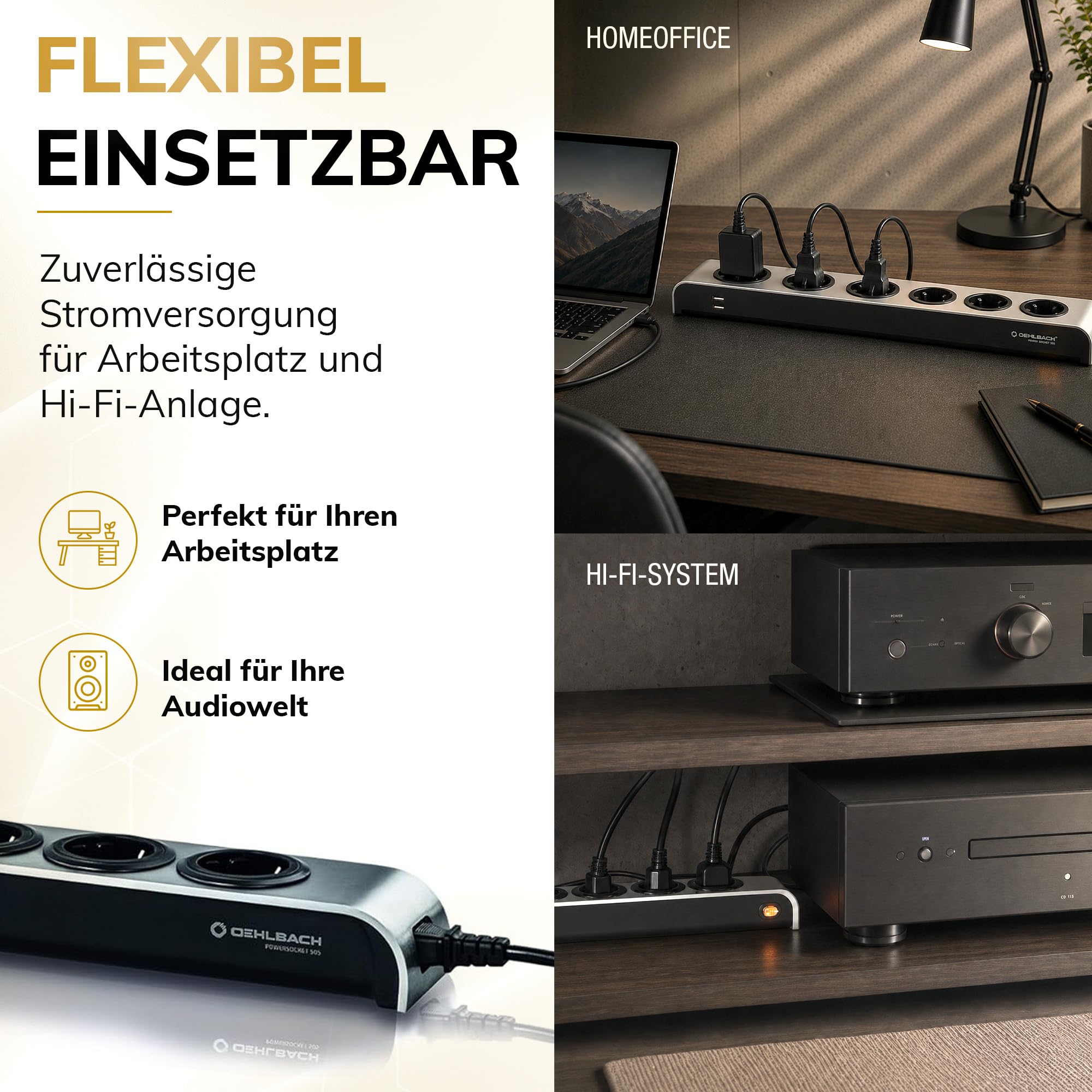 oehlbach-powersocket-505-steckdosenleiste-6-fach-usb-anthrazit image 5