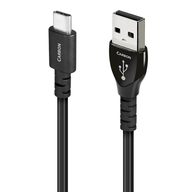 audioquest-carbon-usb-c-auf-a-kabel-0-75-m-silber-refurbished image 1