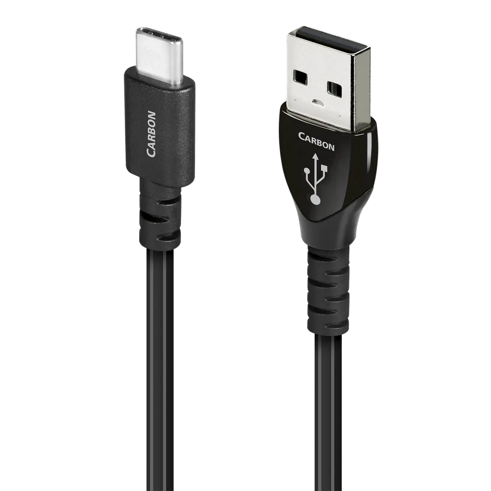 audioquest-carbon-usb-c-auf-a-kabel-0-75-m-silber-refurbished image 1