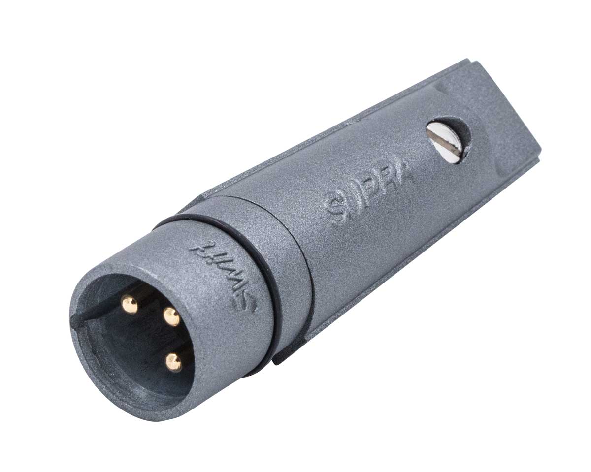 supra-swift-3m-xlr-au-stecker-vergoldet-grau image 1