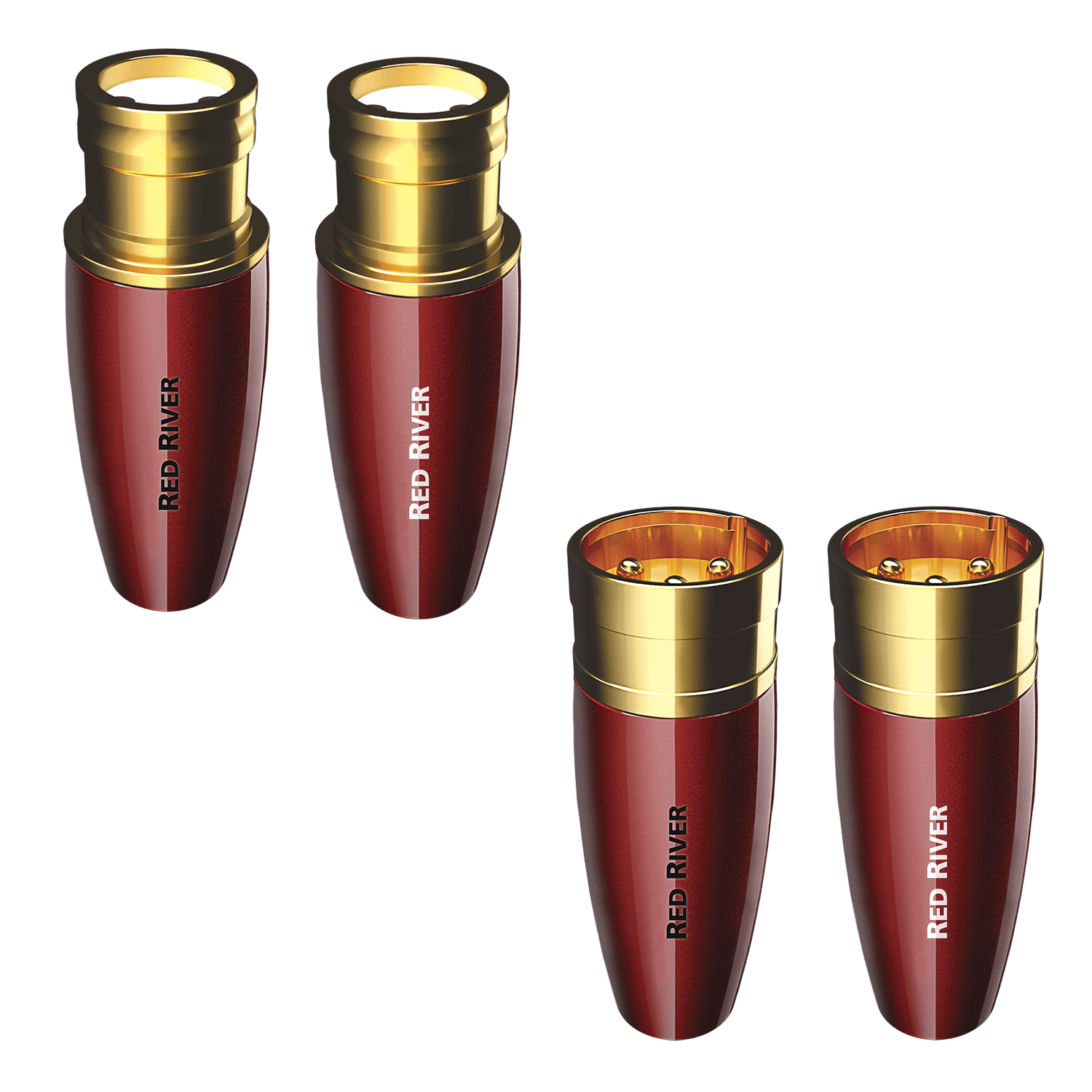 audioquest-red-river-xlr-stecker-vergoldet-feldabschluss image 1