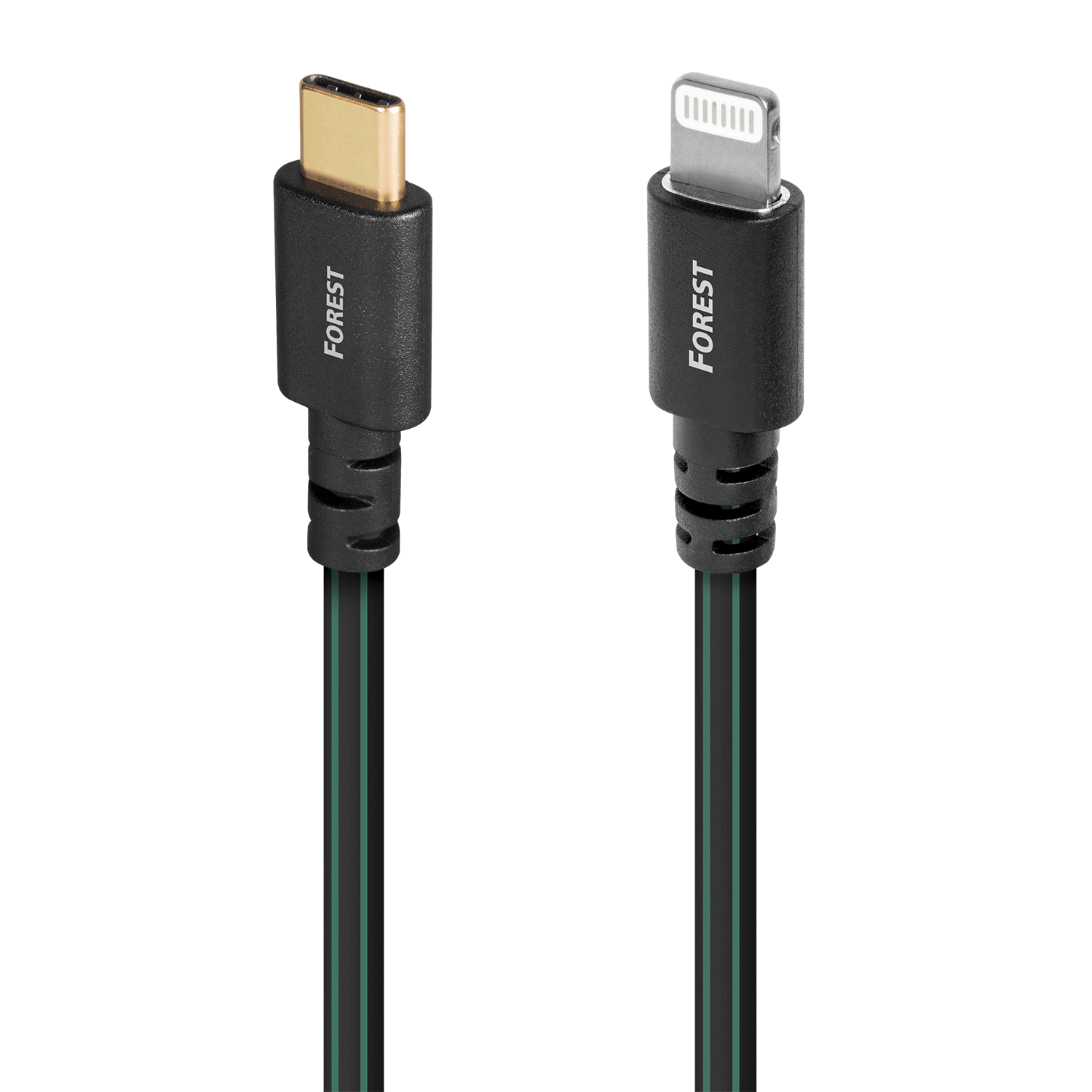 audioquest-forest-usb-c-auf-lightning-kabel-iphone-silber image 1
