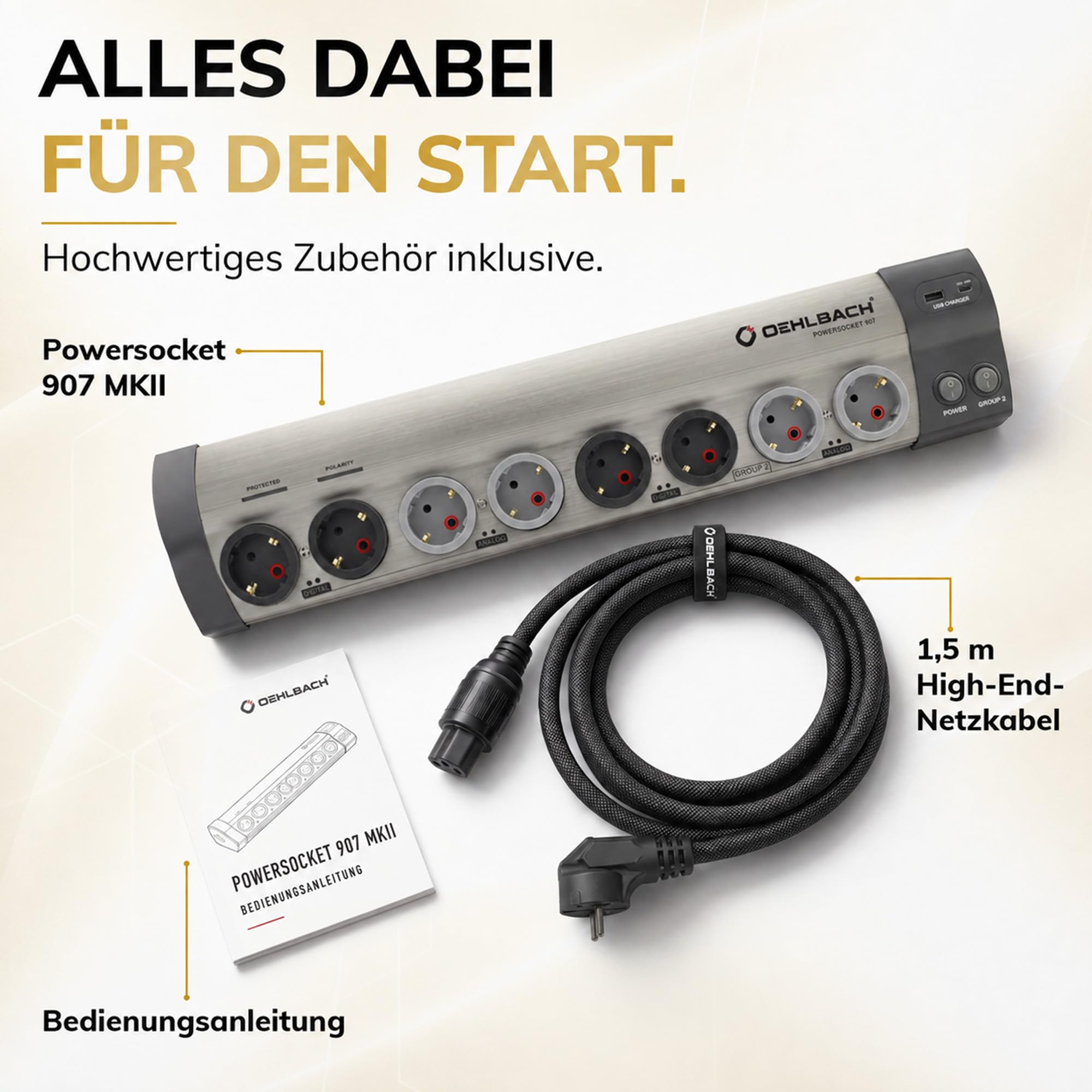 oehlbach-powersocket-907-mkii-netzleiste-usb-c-65w-aluminium image 6