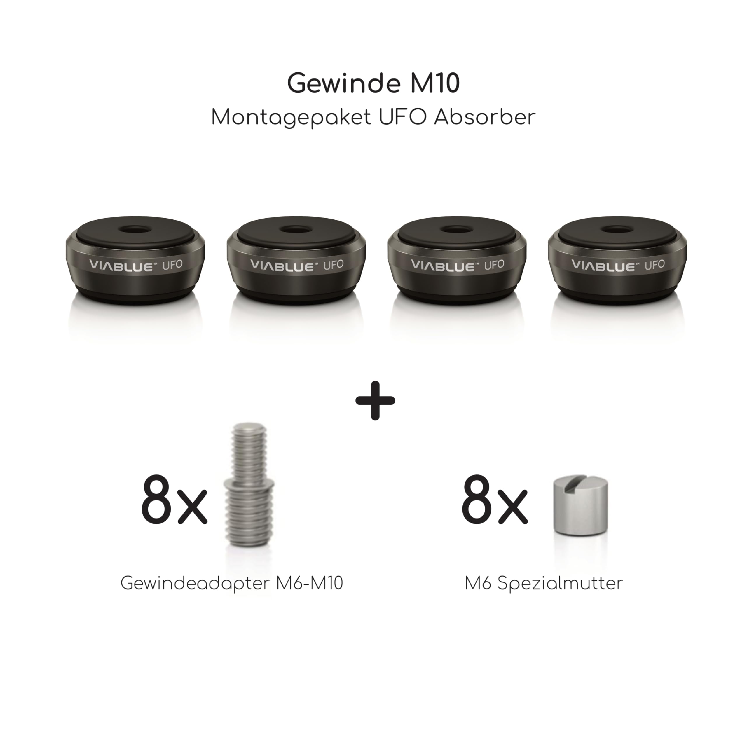 viablue-ufo-absorber-schwarz-4er-set-lautsprecher image 6