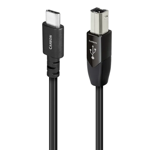 audioquest-carbon-usb-c-auf-usb-b-kabel-silber-f-r-dac-audio image 1