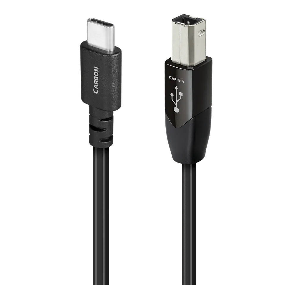 audioquest-carbon-usb-c-auf-usb-b-kabel-silber-f-r-dac-audio image 1