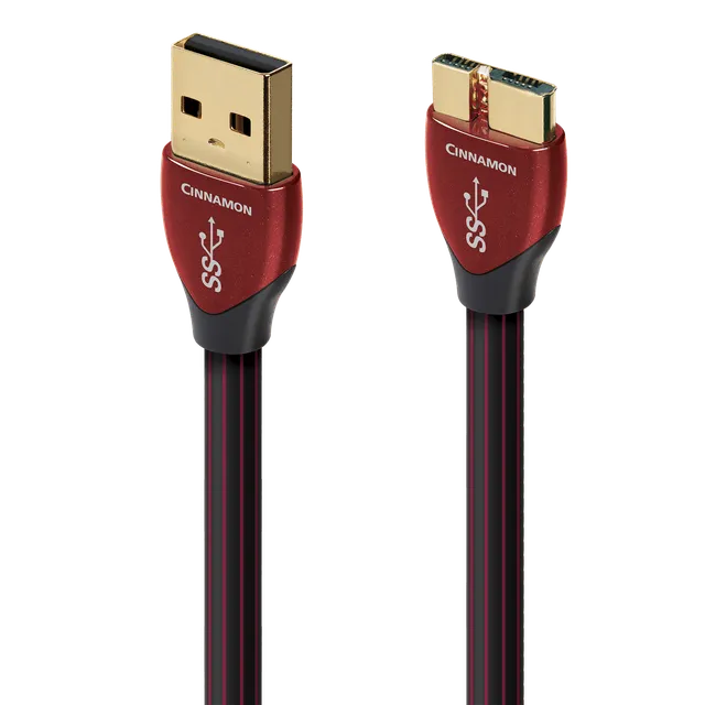 audioquest-cinnamon-usb-a-auf-micro-b-3-0-usb-kabel-1-25-silber image 1