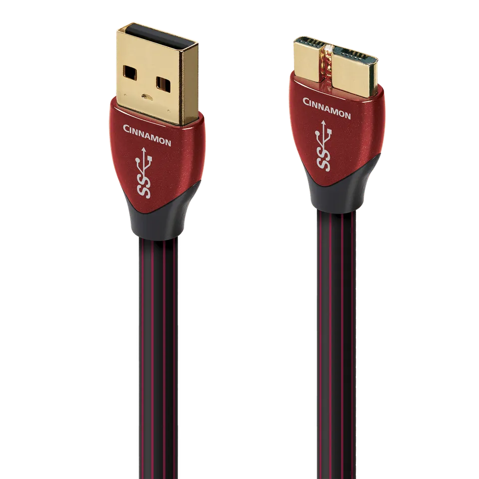 audioquest-cinnamon-usb-a-auf-micro-b-3-0-usb-kabel-1-25-silber image 1