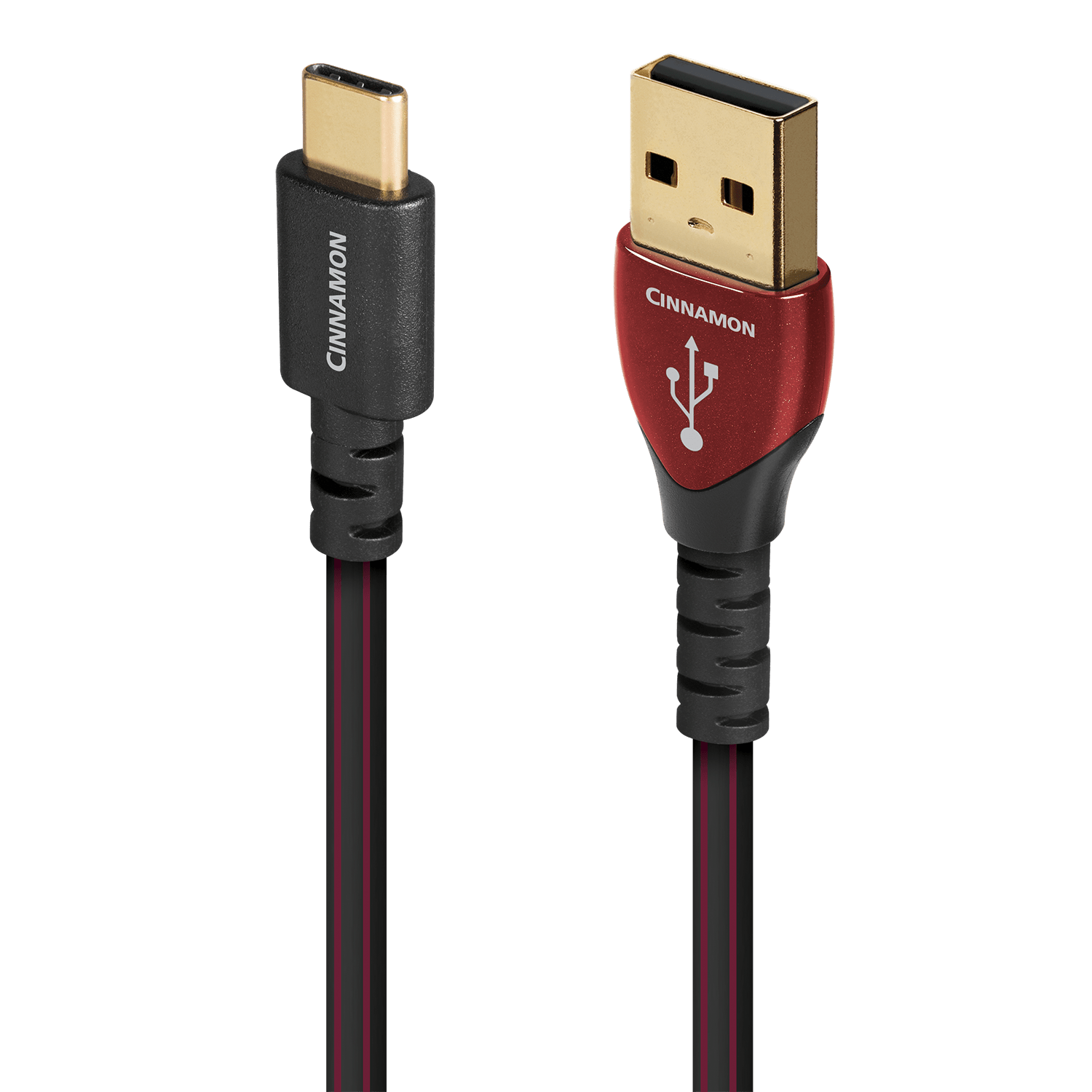 audioquest-cinnamon-usb-c-auf-a-kabel-1-25-silber image 1