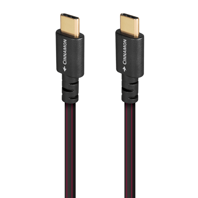 audioquest-cinnamon-usb-c-auf-c-kabel-versilbert-0-75-m image 2