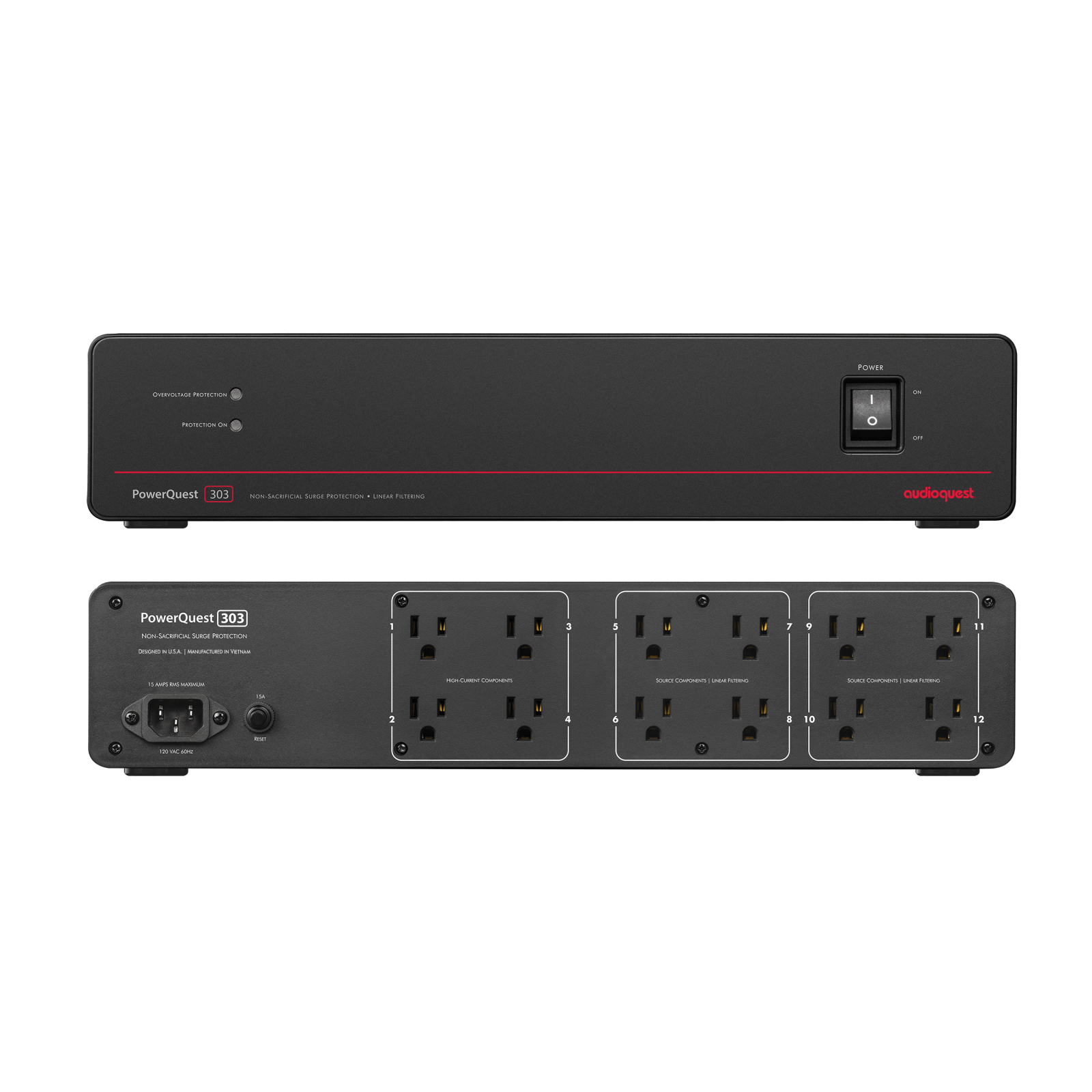 audioquest-powerquest-303-netzfilter-stromverteiler-berspannungsschutz image 1