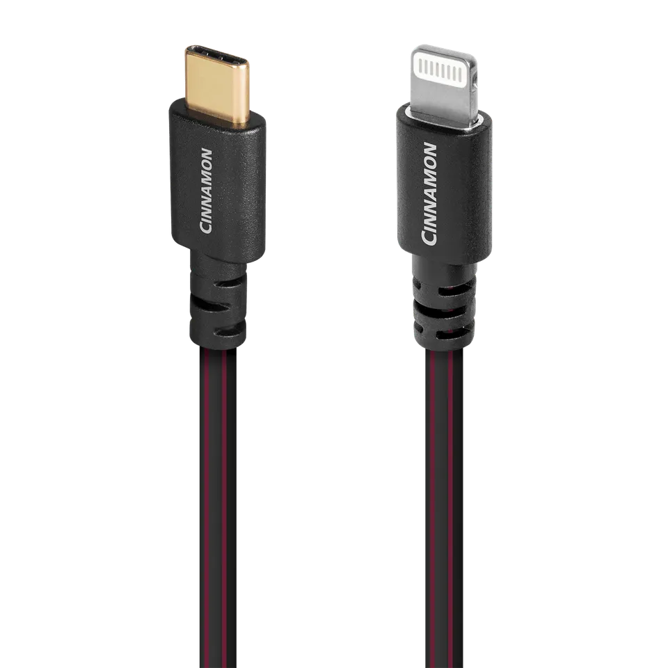 audioquest-cinnamon-usb-c-lightning-kabel-0-75-m-silber image 1