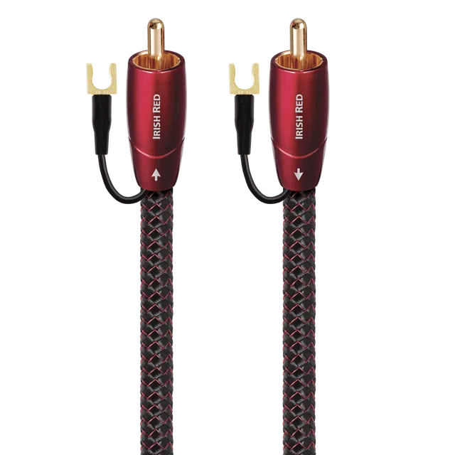 audioquest-irish-red-rca-subwooferkabel-silber-cinch image 1