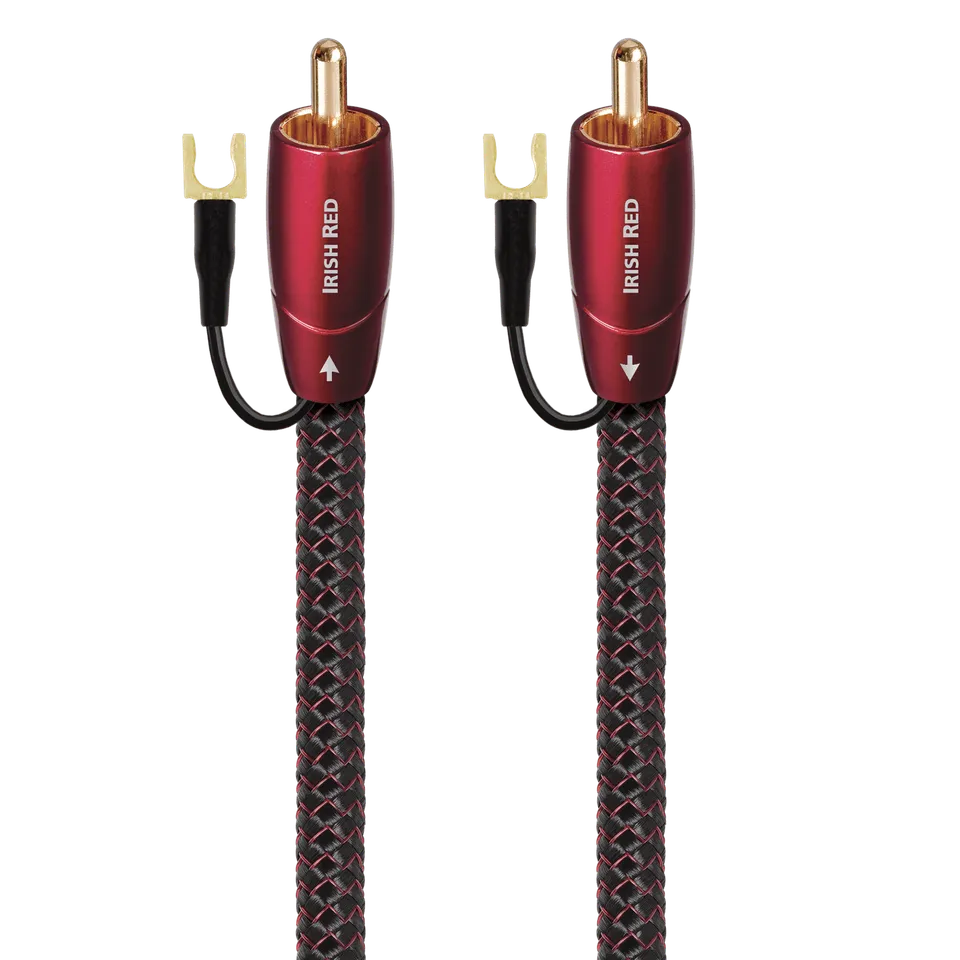 audioquest-irish-red-rca-subwooferkabel-silber-cinch image 1