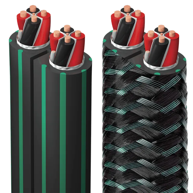 audioquest-rocket-88-lautsprecherkabel-50m-gr-n-schwarz-nylon image 1