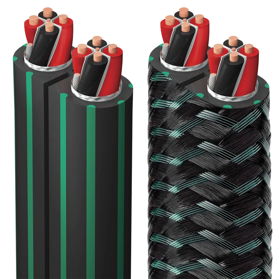 audioquest-rocket-88-lautsprecherkabel-50m-gr-n-schwarz-nylon image 1