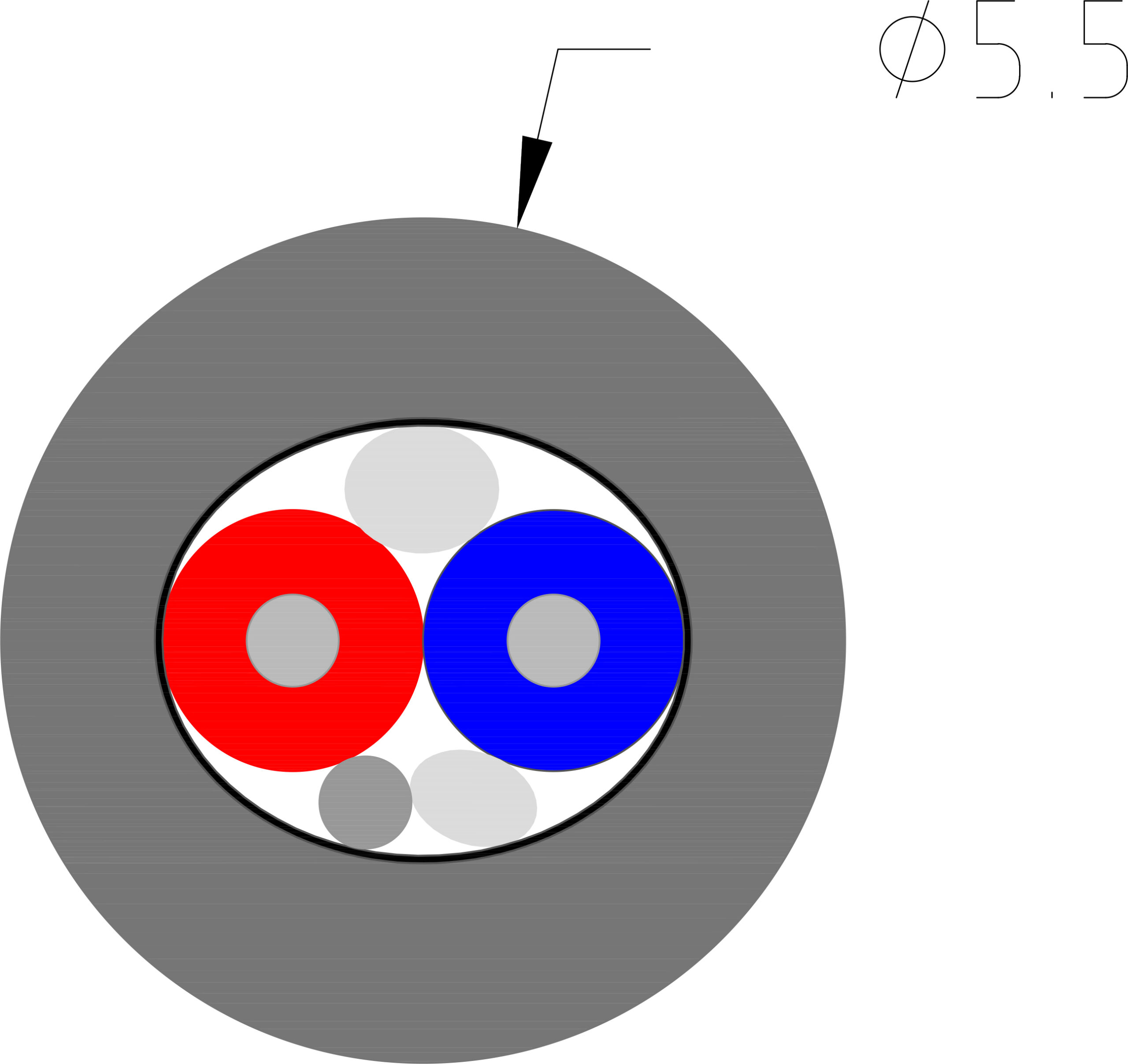 supra-biline-mbs-mikrofonkabel-grau-b150-flexibel image 2