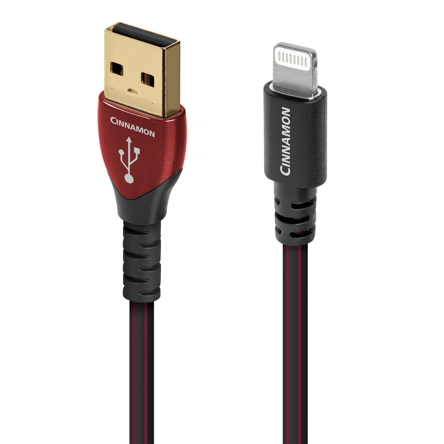 audioquest-cinnamon-usb-a-auf-lightning-kabel-0-75-m-silber image 1